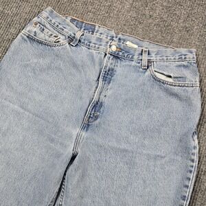 VTG 90s Levis 550 Jeans Womens 18M Blue Light Wash Relaxed Fit Tapered Denim USA
